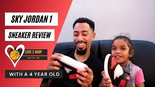 Sky Jordan 1 Sneaker Review by A 4 Year Old