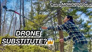 DRONE SUBSTITUTE? | CAN A MONOPOD DO IT?