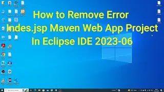 Remove Error Index.jsp in Maven Web App Project