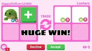 😱😝HUGE WIN! No Idea How I GOT 2 HIGH DEMAND OUT OF GAME NEON LEGENDARY For My TURTLE + WIN TRADES!