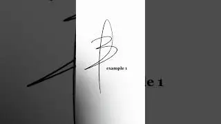 Handwritten Signature Ideas for Letter B Names 