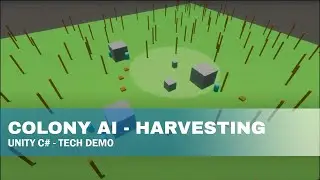 Colony AI Demo: Time & State relative decision making [UNITY 3D - C#]