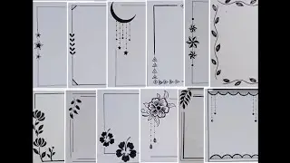 simple black borderdesigns for project//borderdesigns