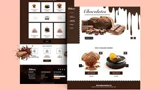 Responsive Chocolate Website Design Using HTML CSS & JavaScript | HTML CSS JavaScript Website