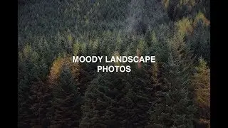 Editing Moody Landscape Photos (Lightroom Tutorial)