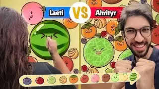 1V1 CONTRE MA COPINE SUR LE JEU DE LA PASTÈQUE... Elle est trop forte !