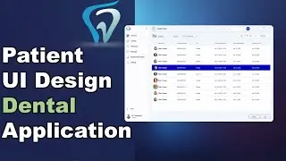 5- Patient List C# UI Design - Dental Application  Winform App GUNA Framework