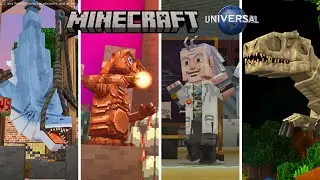 Minecraft Universal Studios Experience DLC - All Minigames