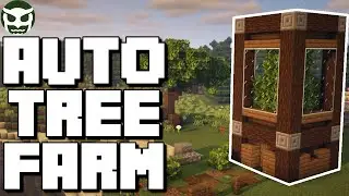 Minecraft: **IMPROVED** 1.17+ Automatic Tree Farm | (NO ZERO TICK) | Easy Tutorial