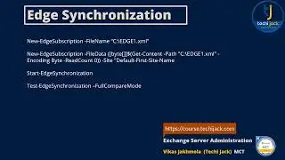 Configuring Edge Sync in Microsoft Exchange 2016/19 - Techi Jack