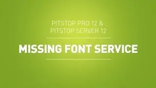 PitStop Pro 12 - Missing font service