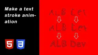 Make a SVG Text Stroke Animation | HTML & CSS Tutorial