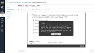 AWS Academy Machine Learning - Module 3 Knowledge Check - 2021 Version