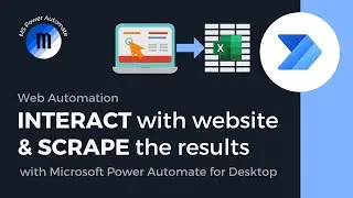 Scraping from web (with interaction) in Microsoft Power Automate for Desktop