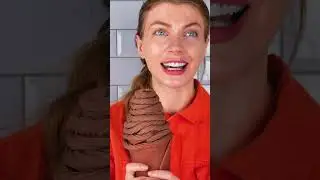 Chocolate 🍦 VS Real Food Challenge #shorts