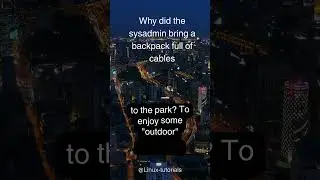 Why did the 🐧 Linux sysadmin bring a backpack 🎒 full of cables