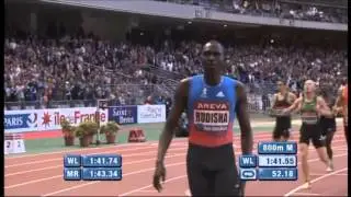 David Rudisha(1.41.54)800m.Paris,2012