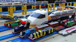 Thomas Plarail & JR Shinkansen ☆ I made a station and dome course with the future express Nozomi