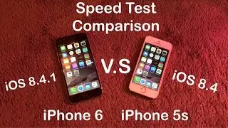 iPhone 6 vs iPhone 5s iOS 8 - Speed Test Comparison