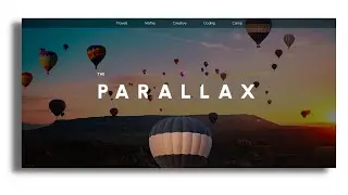 Parallax Scrolling Website using HTML CSS and JavaScript | How to make Parallax Website