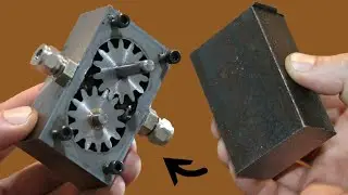 Making a mini Hydraulic Pump . ( NEW )