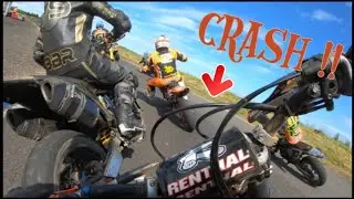 SUPERMOTO UK | Onboard Dean Hillier | Crail Saturday race