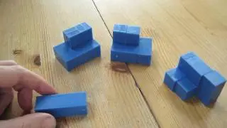 Blue Impuzzable Cube Baffling Blue Soution