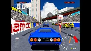 Ridge Racer 2 arcade with third person camera 60fps