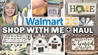 WALMART SHOP WITH ME & FALL DECOR HAUL |  NEW FARMHOUSE FALL DECOR IDEAS | Krafts by Katelyn