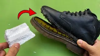 The Veteran Shoemaker Shared This Secret! Take The Styrofoam and Fix All The Shoes