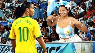 Argentinian fans will never forget this humiliating performance by Ronaldinho in this match