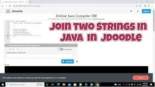 how to concatenate two strings in java in jdoodle | how to join two strings in jdoodle in java