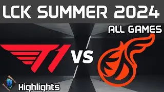 T1 vs KDF Highlights ALL GAMES | LCK Summer W9D1 2024 | T1 vs Kwangdong Freecs by Onivia