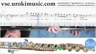 Уроки флейты Ariana Grande - Break Free Ноты Самоучитель часть 2 um-821