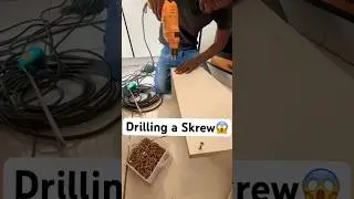 Drilling a Skrew 😱 !!! #shorts #drilling #fyp #ytshorts