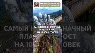 Самый неоднозначный плавучий мост на 10 000 человек #интересноевидео