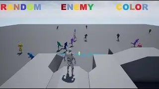 Random Enemy Color Blueprint - Unreal Engine 4