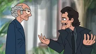 Curb your enthusiasm Animation, “Benadryl Brownie” segment