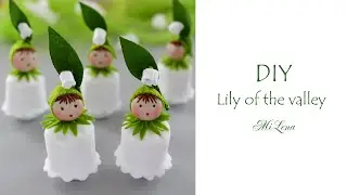 🌿 КУКОЛКА ЛАНДЫШ ИЗ ФЕТРА 👩 Lily of the valley doll 🌿