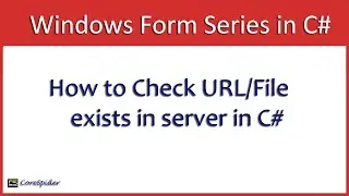 Windows Forms: How to Check if a file exists on the server