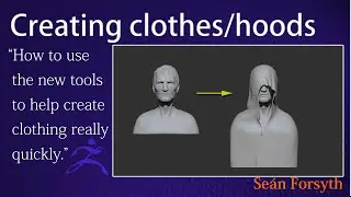 Simple and quick way of making clothing using some of the old and the new tools in ZBrush 2021