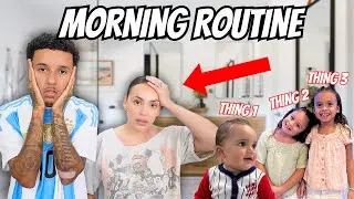 OUR FAMILY MORNING ROUTINE WITH 3 KIDS!!