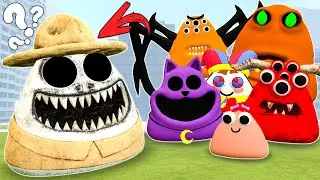 PLAYING AS NEW POU BOU'S REVENGE in Garry's Mod! (ZooKeeper, Pomni, Demon, CatNap)