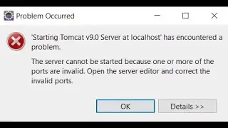 Eclipse Tomcat Invalid Port Error Solution