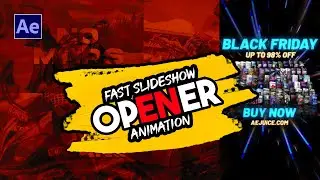 Create Quick Slideshow Opener Animation in After Effects (No Plugins) | AEJuice Sales