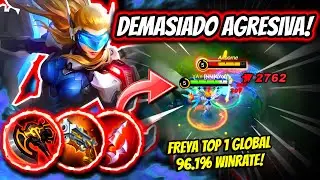 THIS VIDEO SHOWS THE TRUE POWER OF FREYA! FREYA TOP 1 GLOBAL 96.1% WINRATE! | MOBILE LEGENDS