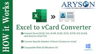 How to Convert Excel to vCard (VCF) File using Excel Converter