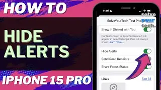 How to Hide Alerts on iPhone 15 Pro