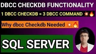 DBCC CHECKDB consistency FUNCTIONALITY || DBCC CHECKDB INTERNAL FLOW PROCES ON DATABASE.