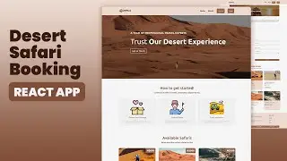 🌋 Full Stack Desert Safari Booking App | React JS, NodeJS, MySQL + Database